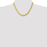 Gold (10K & 14K) Semi-Solid Miami Cuban Chain - 10k Yellow Gold / 18 in / 6.75 mm