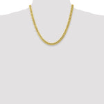 Gold (10K & 14K) Semi-Solid Miami Cuban Chain - 10k Yellow Gold / 20 in / 6.75 mm