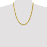 Gold (10K & 14K) Semi-Solid Miami Cuban Chain - 10k Yellow Gold / 22 in / 6.75 mm