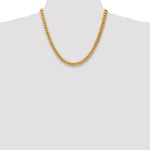 Gold (10K & 14K) Semi-Solid Miami Cuban Chain - 10k Yellow Gold / 20 in / 7.3 mm