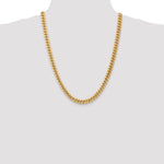 Gold (10K & 14K) Semi-Solid Miami Cuban Chain - 10k Yellow Gold / 24 in / 7.3 mm