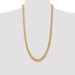 Gold (10K & 14K) Semi-Solid Miami Cuban Chain - 10k Yellow Gold / 28 in / 7.3 mm