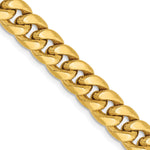 Gold (10K & 14K) Semi-Solid Miami Cuban Chain - 10k Yellow Gold / 20 in / 7.3 mm