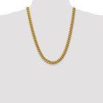 Gold (10K & 14K) Semi-Solid Miami Cuban Chain - 10k Yellow Gold / 24 in / 9.3 mm