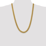 Gold (10K & 14K) Semi-Solid Miami Cuban Chain - 10k Yellow Gold / 26 in / 9.3 mm