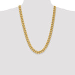 Gold (10K & 14K) Semi-Solid Miami Cuban Chain - 10k Yellow Gold / 26 in / 11 mm