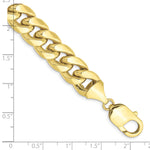 Gold (10K & 14K) Semi-Solid Miami Cuban Chain Bracelet - 10k Yellow Gold / 9 in / 11 mm