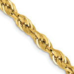 Gold (10K & 14K) Semi-Solid Rope Chain - 10k Yellow Gold / 16 in / 4.25 mm
