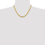 Gold (10K & 14K) Semi-Solid Rope Chain - 10k Yellow Gold / 18 in / 4.75 mm