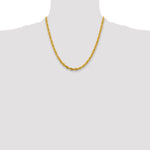 Gold (10K & 14K) Semi-Solid Rope Chain - 10k Yellow Gold / 20 in / 4.75 mm