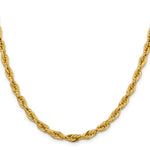 Gold (10K & 14K) Semi-Solid Rope Chain - 10k Yellow Gold / 20 in / 5.4 mm