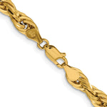 Gold (10K & 14K) Semi-Solid Rope Chain - 10k Yellow Gold / 20 in / 5.4 mm