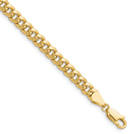 Gold (10K & 14K) Semi-Solid Miami Cuban Chain Bracelet - 10k Yellow Gold / 7 in / 5.25 mm