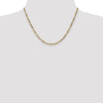Gold (10K & 14K) Semi-Solid Figaro Chain - 10k Yellow Gold / 18 in / 3.5 mm
