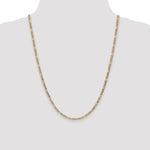 Gold (10K & 14K) Semi-Solid Figaro Chain - 10k Yellow Gold / 24 in / 3.5 mm