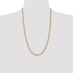 Gold (10K & 14K) Semi-Solid Figaro Chain - 10k Yellow Gold / 26 in / 4.4 mm