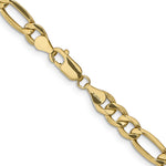 Gold (10K & 14K) Semi-Solid Figaro Chain - 10k Yellow Gold / 18 in / 6.25 mm
