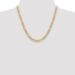 Gold (10K & 14K) Semi-Solid Figaro Chain - 10k Yellow Gold / 20 in / 6.25 mm
