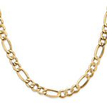Gold (10K & 14K) Semi-Solid Figaro Chain - 10k Yellow Gold / 20 in / 7.3 mm