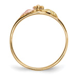 12k Tri-color Black Hills Gold Leaves Ring