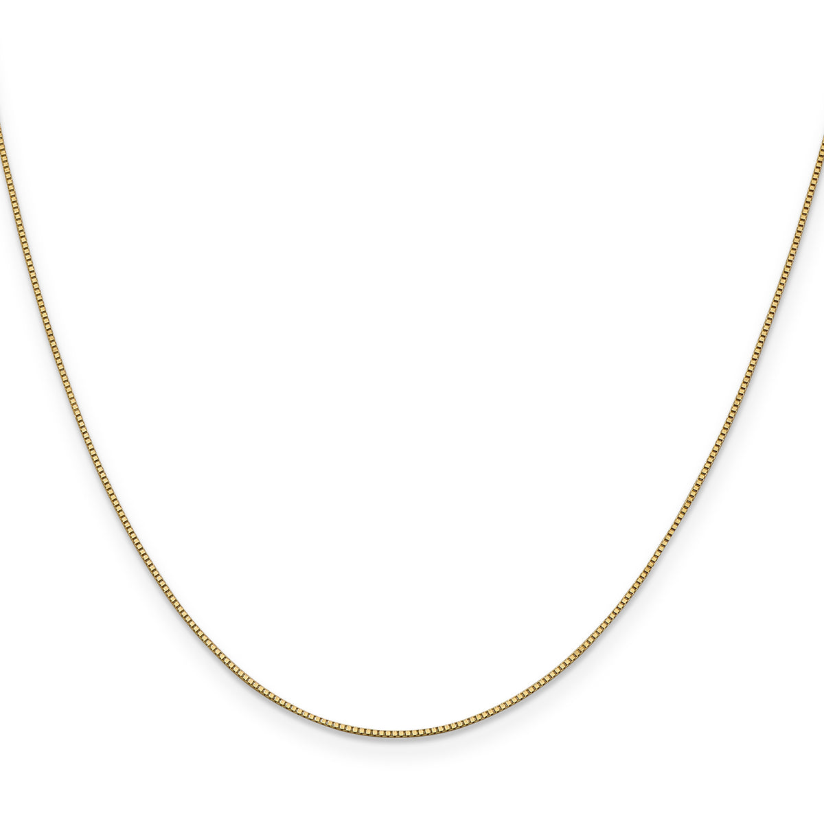 Gold (10K & 14K) Box Chain - 10k Yellow Gold / 16 in / 0.7 mm, Lobster