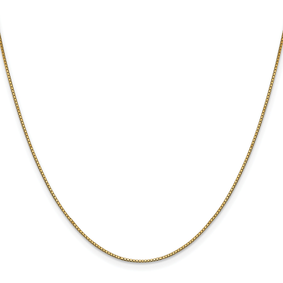 Gold (10K & 14K) Box Chain - 10k Yellow Gold / 16 in / 0.9 mm, Lobster