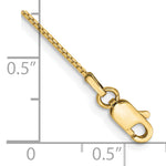 Gold (10K & 14K) Box Chain Bracelet - 10k Yellow Gold / 7 in / 0.9 mm, Lobster