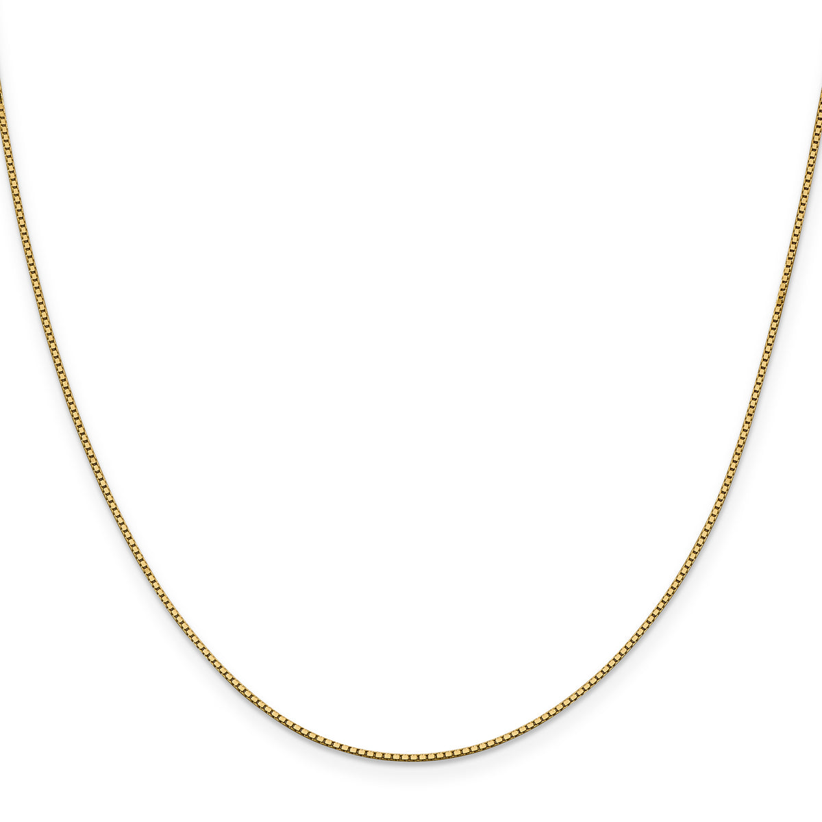 Gold (10K & 14K) Box Chain - 10k Yellow Gold / 16 in / 0.95 mm
