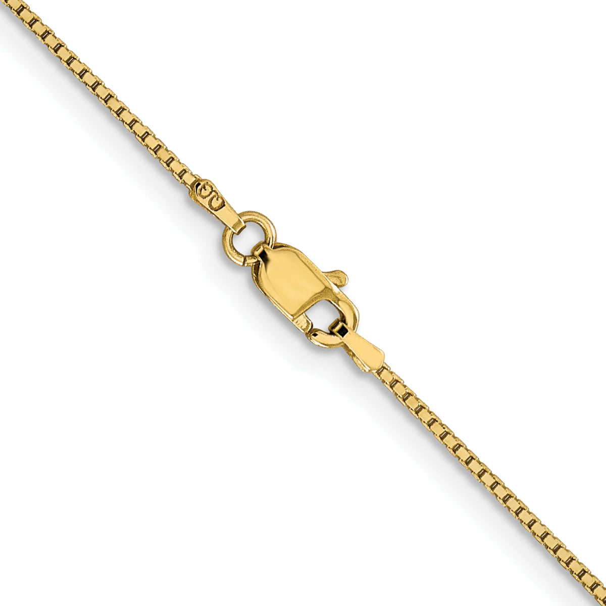 Gold (10K & 14K) Box Chain - 10k Yellow Gold / 16 in / 0.95 mm