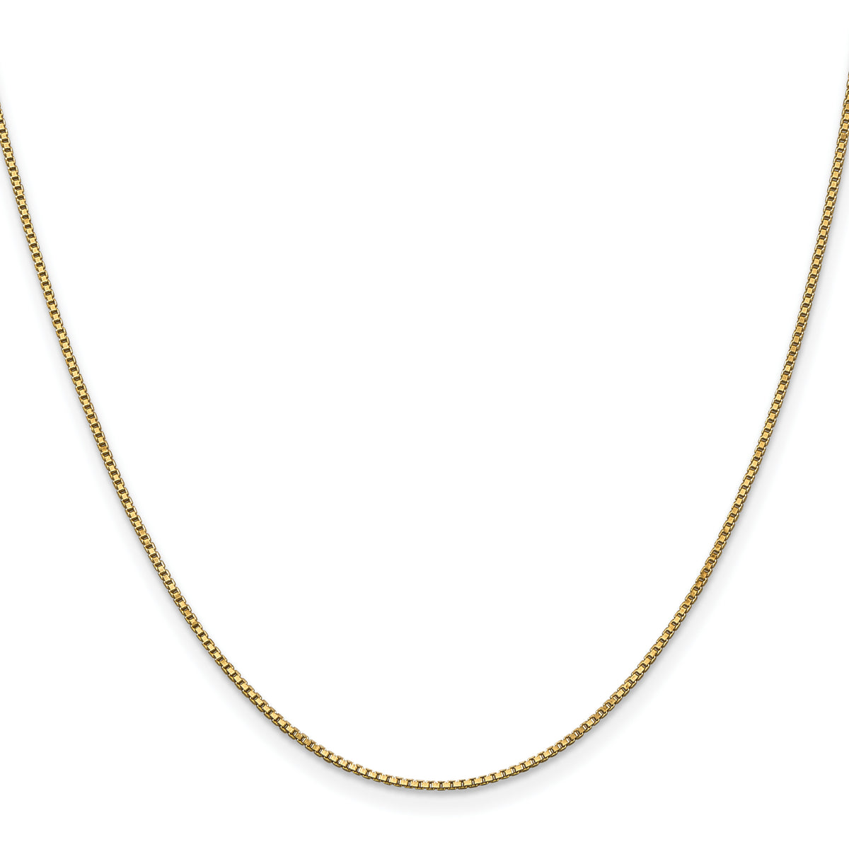 Gold (10K & 14K) Box Chain - 10k Yellow Gold / 16 in / 1 mm