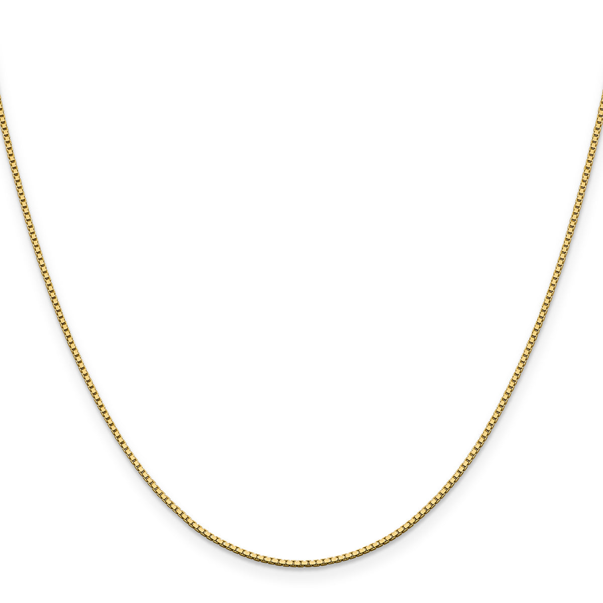 Gold (10K & 14K) Box Chain - 10k Yellow Gold / 16 in / 1.05 mm