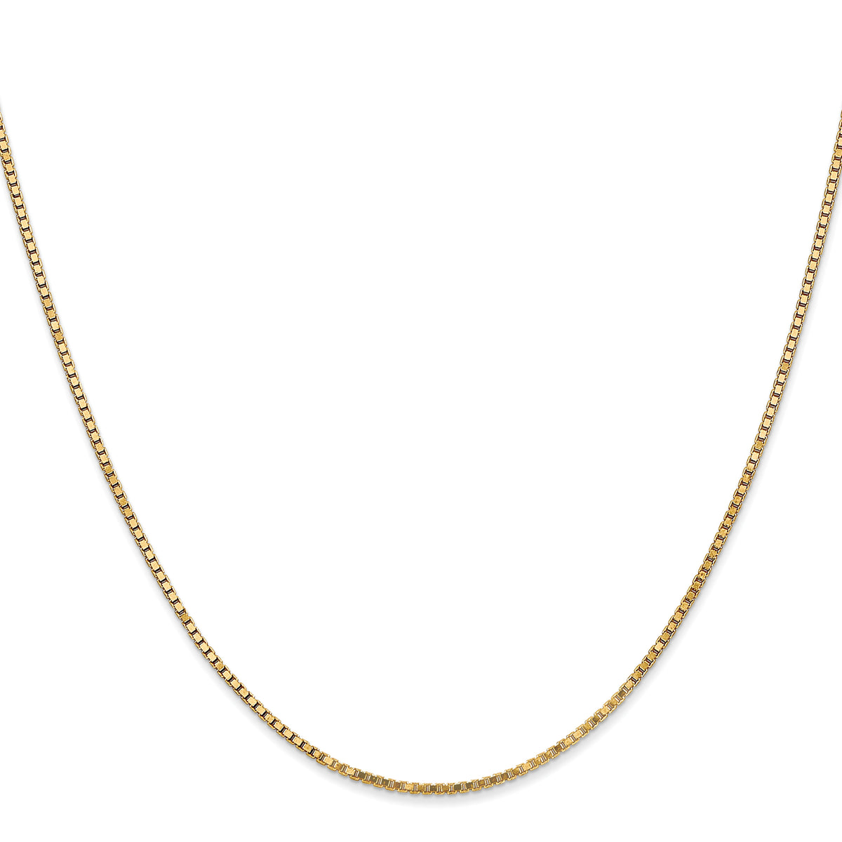 Gold (10K & 14K) Box Chain - 10k Yellow Gold / 16 in / 1.3 mm