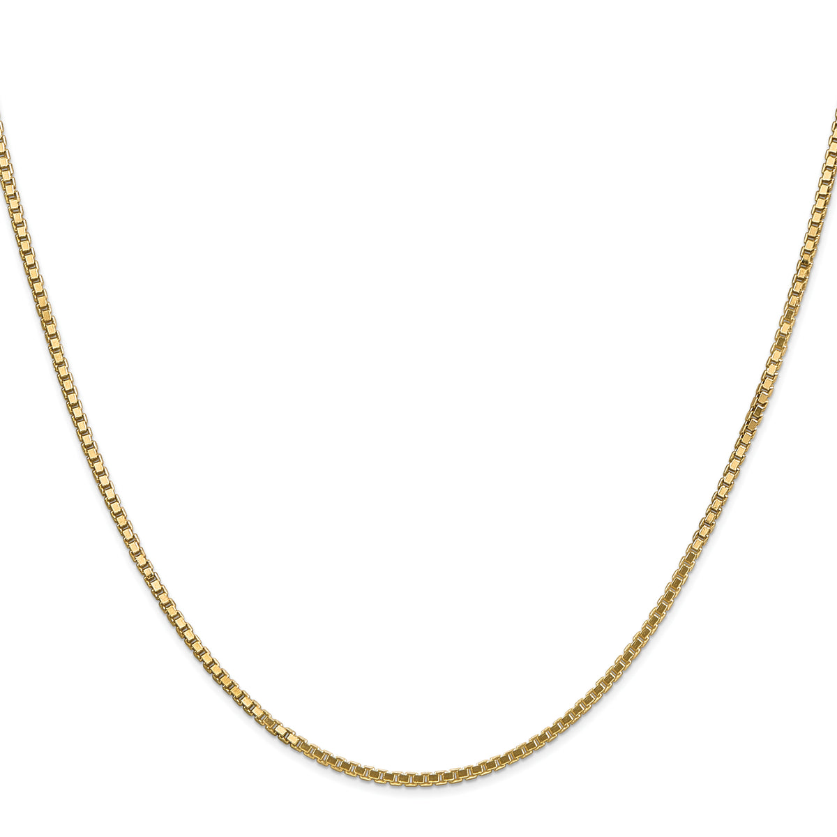 Gold (10K & 14K) Box Chain - 10k Yellow Gold / 16 in / 1.5 mm