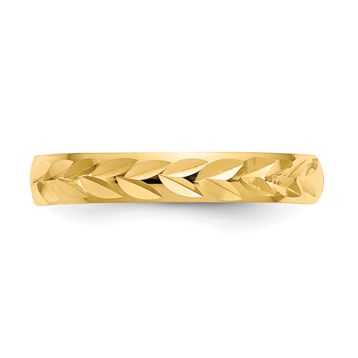 Gold Polished Toe Ring - 10k Yellow Gold