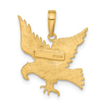 Gold Polished Eagle Pendant - 10k Yellow Gold