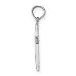 Gold Polished Latin Pendant - 10k White Gold / 10 x 17.8 mm / 22.8x10mm