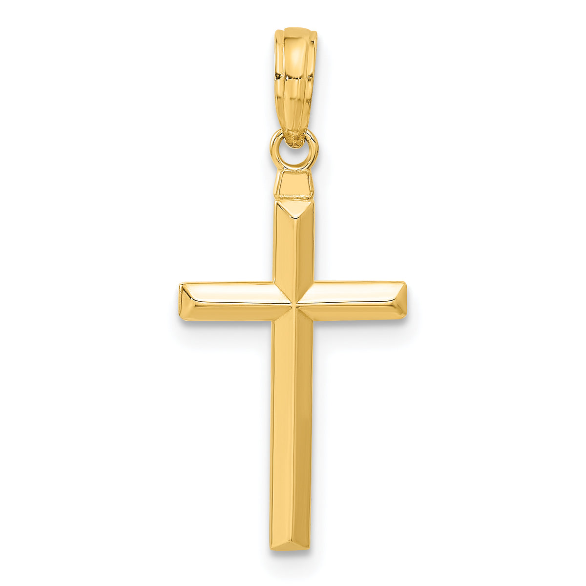 Gold Latin Cross Pendant - 10k Yellow Gold / Standard / 29x12.5mm