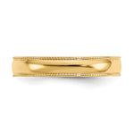 Gold Polished and Beaded Toe Ring - 10k Yellow Gold