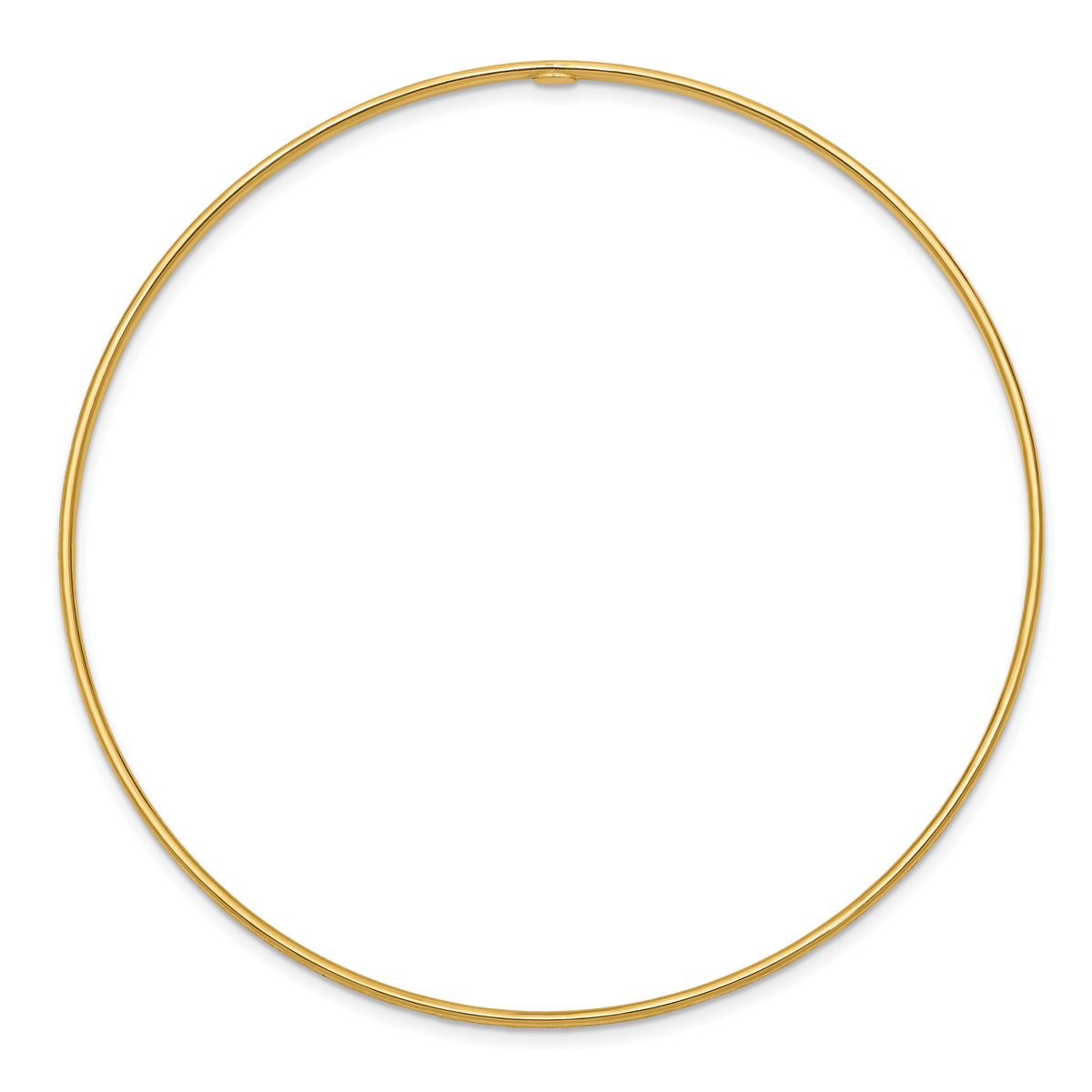 Gold Diamond-cut Slip-on Bangle - 10k Yellow Gold