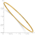 Gold Diamond-cut Slip-on Bangle - 10k Yellow Gold
