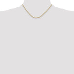 Gold (10K & 14K) Semi-Solid Diamond-Cut Rope Chain - 10k Yellow Gold / 16 in / 2 mm
