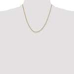 Gold (10K & 14K) Semi-Solid Diamond-Cut Rope Chain - 10k Yellow Gold / 20 in / 2 mm