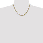 Gold (10K & 14K) Semi-Solid Diamond-Cut Rope Chain - 10k Yellow Gold / 18 in / 2.25 mm