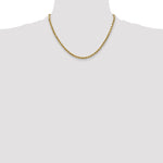 Gold (10K & 14K) Semi-Solid Diamond-Cut Rope Chain - 10k Yellow Gold / 18 in / 2.5 mm