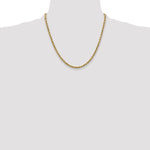 Gold (10K & 14K) Semi-Solid Diamond-Cut Rope Chain - 10k Yellow Gold / 20 in / 2.5 mm