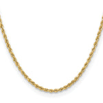 Gold (10K & 14K) Semi-Solid Diamond-Cut Rope Chain - 10k Yellow Gold / 16 in / 3 mm