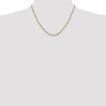 Gold (10K & 14K) Semi-Solid Diamond-Cut Rope Chain - 10k Yellow Gold / 18 in / 3 mm