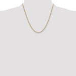 Gold (10K & 14K) Semi-Solid Diamond-Cut Rope Chain - 10k Yellow Gold / 20 in / 3 mm