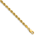 Gold (10K & 14K) Semi-Solid Diamond-Cut Rope Chain - 10k Yellow Gold / 16 in / 3.5 mm