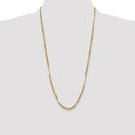 Gold (10K & 14K) Semi-Solid Diamond-Cut Rope Chain - 10k Yellow Gold / 28 in / 4 mm